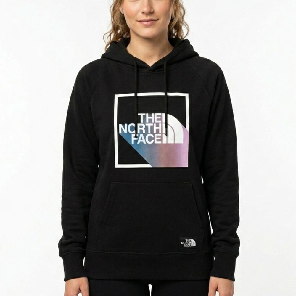 THE NORTH FACE Hoodie Pullover Sweatshirt Colored Logo Women Size Medium NEW NWT